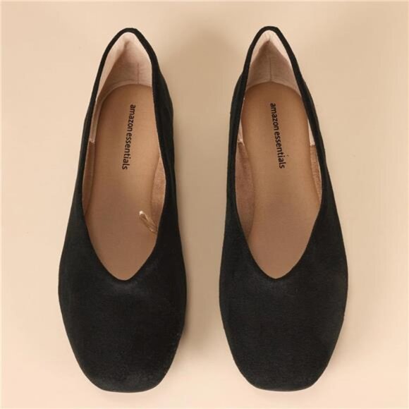 Amazon Essentials Women's Comfortable Square-Toe Slip On Ballet Flat - Picture 5 of 7